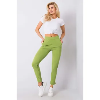 BASIC FEEL GOOD Volnočasové tepláky světle zelené Velikost: XL