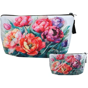 Carmani® Kosmetická taška Květiny (CARMANI) - 22x13.5 cm