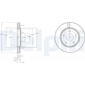 Brzdový kotouč Brzdový kotouč DELPHI BG4212