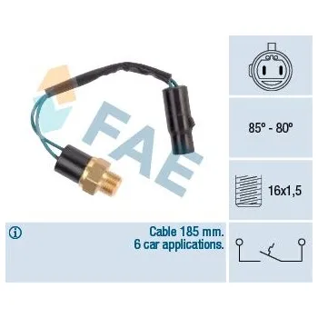Ventilátor topení a klimatizace Teplotní spínač, větrák chladiče FAE 36610