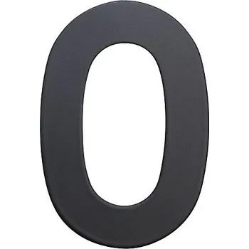 Domovní cedule Nerezové číslo v plochém „2D“ provedení RICHTER RN.75L (černé), 6, RICHTER Černá matná