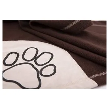 Pelíšek pro psa Deka pro psa Reedog Brown Paw-M