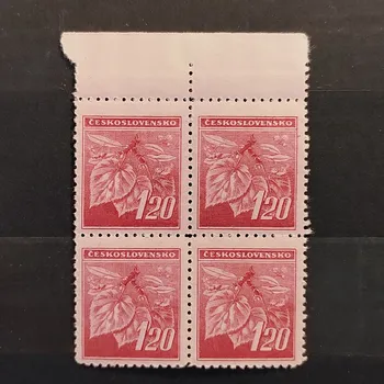 Sběratelství Čtyřblok ČSR, 120 h, Pof.378**