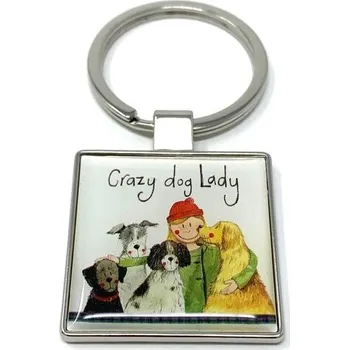 Set školních potřeb Brelok do kluczy K29 Crazy Dog Lady Psiara
