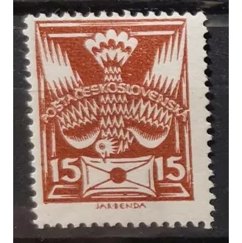 Poštovní známka Známka ČSR, 15h, Pof.147*