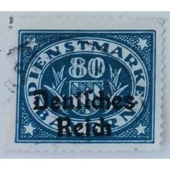 Sběratelství Známka Německo, Reich, 80Pfg., Mi.44#