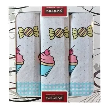 Utěrka SADA KUCHYŇSKÝCH UTĚREK 3ks 50x70 BAVLNA 100% ZMRZLINA 15