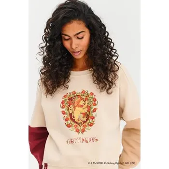 Pánská mikina NAOKO Mikina True Gryffindor Béžová Regular Fit L