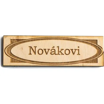 Jmenovka na dveře 06 - Lakovat nelakovat