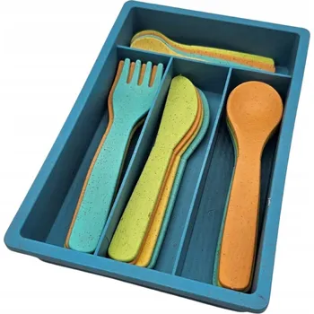 Příbor Sada příborů do dětské kuchyně 3+ 17 kusů ekologická Alldoro 60424