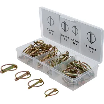 Auto-moto BGS technic Závlačky s kroužkem 4.5-11 mm, sada 50 ks - BGS 8087