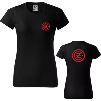 Dámské tričko Dámské tričko Čezeta ČZ 2TD - černá / XL / červená
