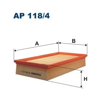 Vzduchový filtr Vzduchový filtr FILTRON AP 118/4