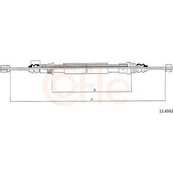 Auto-moto Tažné lanko, parkovací brzda COFLE 92.11.6582