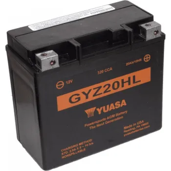 Motobaterie Yuasa Super MF 12V, 20Ah, 320A, GYZ20HL