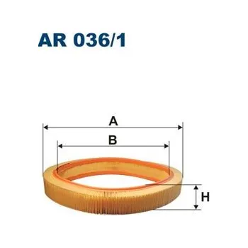 Vzduchový filtr Vzduchový filtr FILTRON AR 036/1