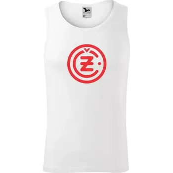 Pánské tílko Tílko ČZ Čezeta 4TI - bílá / XL / červená