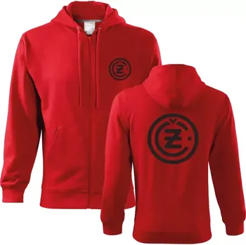 Pánská mikina Mikina Čezeta ČZ 2MZ - červená / XXL / černá