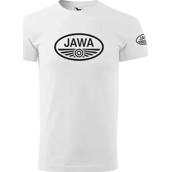 Pánské oblečení Tričko JAWA 4T - bílá / 3XL / černá