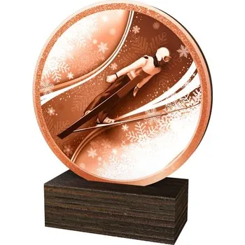 Poháry Bauer Dřevěná plaketa TFRW804 | Skoky na lyžích