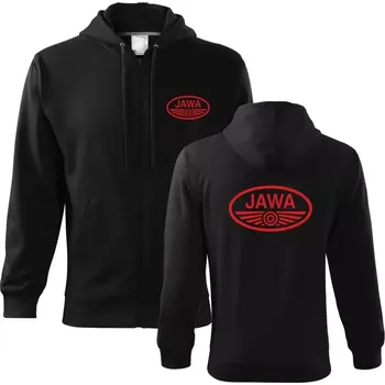 Pánská mikina Mikina JAWA 2MZ - černá / M / červená