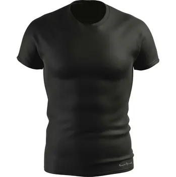 Pánské tričko Pánské funkční triko SLIM krátký rukáv černá Bamboo Ultra CLASSIC - Černá / S