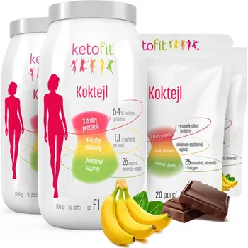 Keto dieta Ketofit Proteinové nápoje na 4 týdny 140 porcí