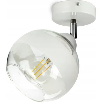 Závěsné stropní svítidlo lustr Bílá skleněná koule White Belt EG1 LED E27