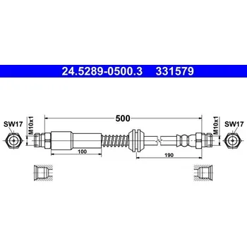 Brzdová hadice Brzdová hadice ATE 24.5289-0500.3