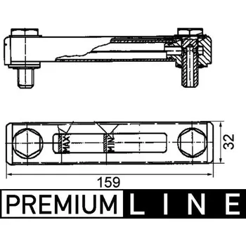 Úrovňový vypínač, indikátor hladiny chladiva MAHLE CRTX 1 000P