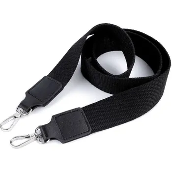 Textilní ucho / popruh na tašku s karabinami 113 cm - 9 zelená khaki nikl