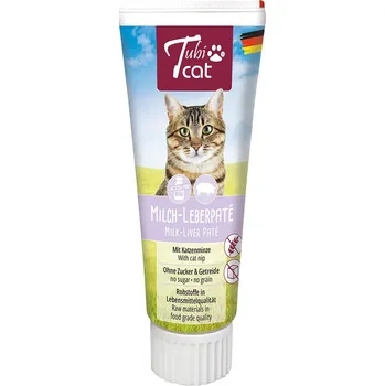 Krmivo pro kočku Výhodné balení: 3x75g Tubicat mléčná játrová paštika s šantou kočičí pamlsky pro kočky