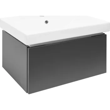 Koupelnový nábytek SAT Koupelnová skříňka s umyvadlem SAT Feel 60x30x46 cm antracit mat SATFEEL60ANTU1 SATFEEL60ANTU1