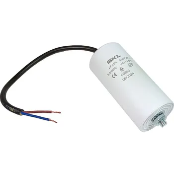 Kondenzátor Rozběhový kondenzátor 25.0 uF ( 25uf ) 450V 50/60Hz CBB60 SKL, kabel 25cm, motorový běhový kondenzátor