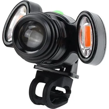 Cyklosvítilna Přední nabíjecí světlo na kolo se zoomem a 3 čipy