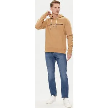 Pánská mikina Tommy Hilfiger Mikina Logo MW0MW11599 Hnědá Regular Fit XXL