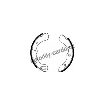 Brzdový systém Sada brzdových čelistí TRW GS8139 - DAIHATSU