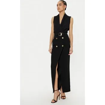 Dámské oblečení Versace Jeans Couture Maxi sukně 78HAE802 N0432 Černá Regular Fit 44