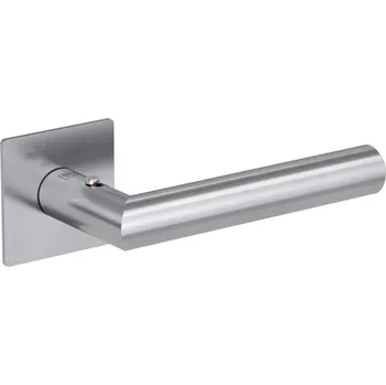 Dveřní kování Griffwerk GK klika na dveře LUCIA PIATTA S QUATRO-HR S2L s uzamykáním (nerez) Zvolte variantu: Klika / Klika se zámkem (LEVÁ)