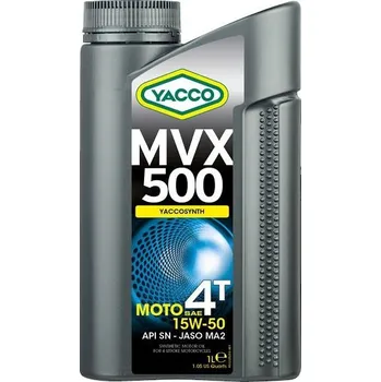Motorový olej Motorový olej YACCO MVX 500 4T 15W50, YACCO (4 l)