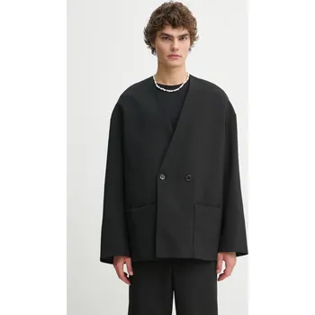 Dámské sako Blazer s příměsí vlny Nanushka CEDRIC NM24FWJK24499 černá 99X, vel. M