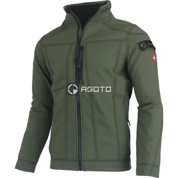 Pánská softshellová bunda Engelbert Strauss olivová pánská pracovní softshell bunda e.s.roughtough XL