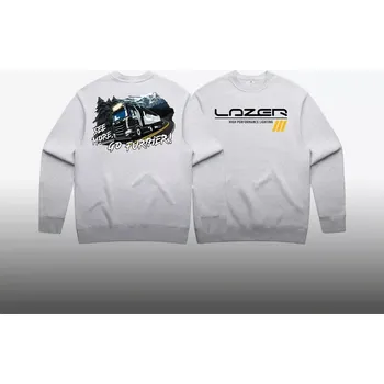 Pánská mikina Mikina Lazer světle šedá- TRUCKING