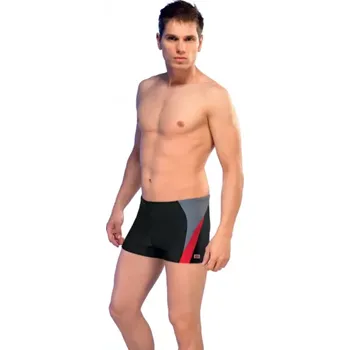 Pánské plavky Peter - pánské plavky Gwinner, M, černo-červená