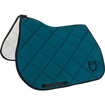 EQUESTRO Dečka podsedlová GP Logo Equestro, všestranná, petrol/black FULL