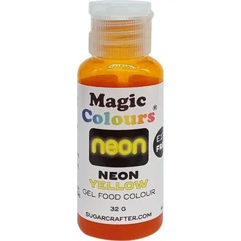 Potravinářské barvivo Magic Colours Neonová gelová barva - Neon Yellow - 32 g