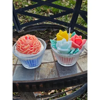 Svíčka Květy v misce