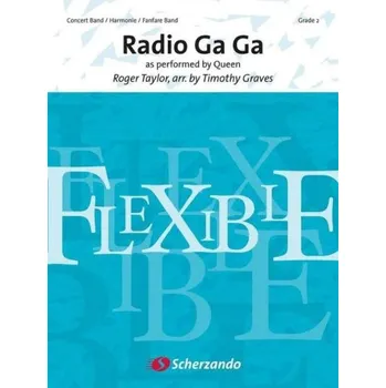 Queen: Radio Ga Ga (noty pro čtyřčlenný flexibilní orchestr, party, partitura)