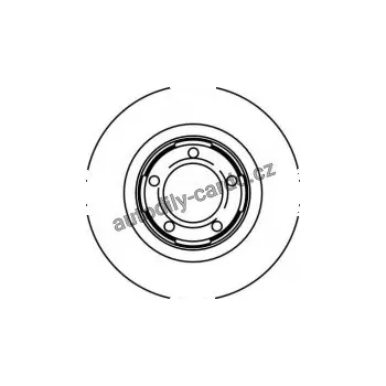 Brzdový kotouč Brzdový kotouč TRW DF1733 - ALFA ROMEO 90