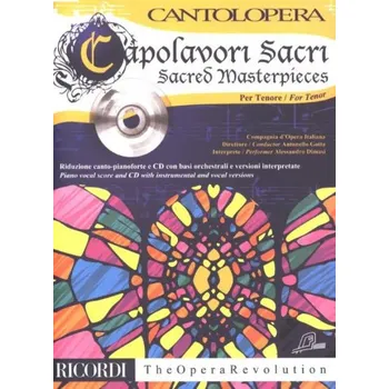 Cantolopera: Sacred Masterpieces - Tenore (noty na klavír, zpěv)(+audio)